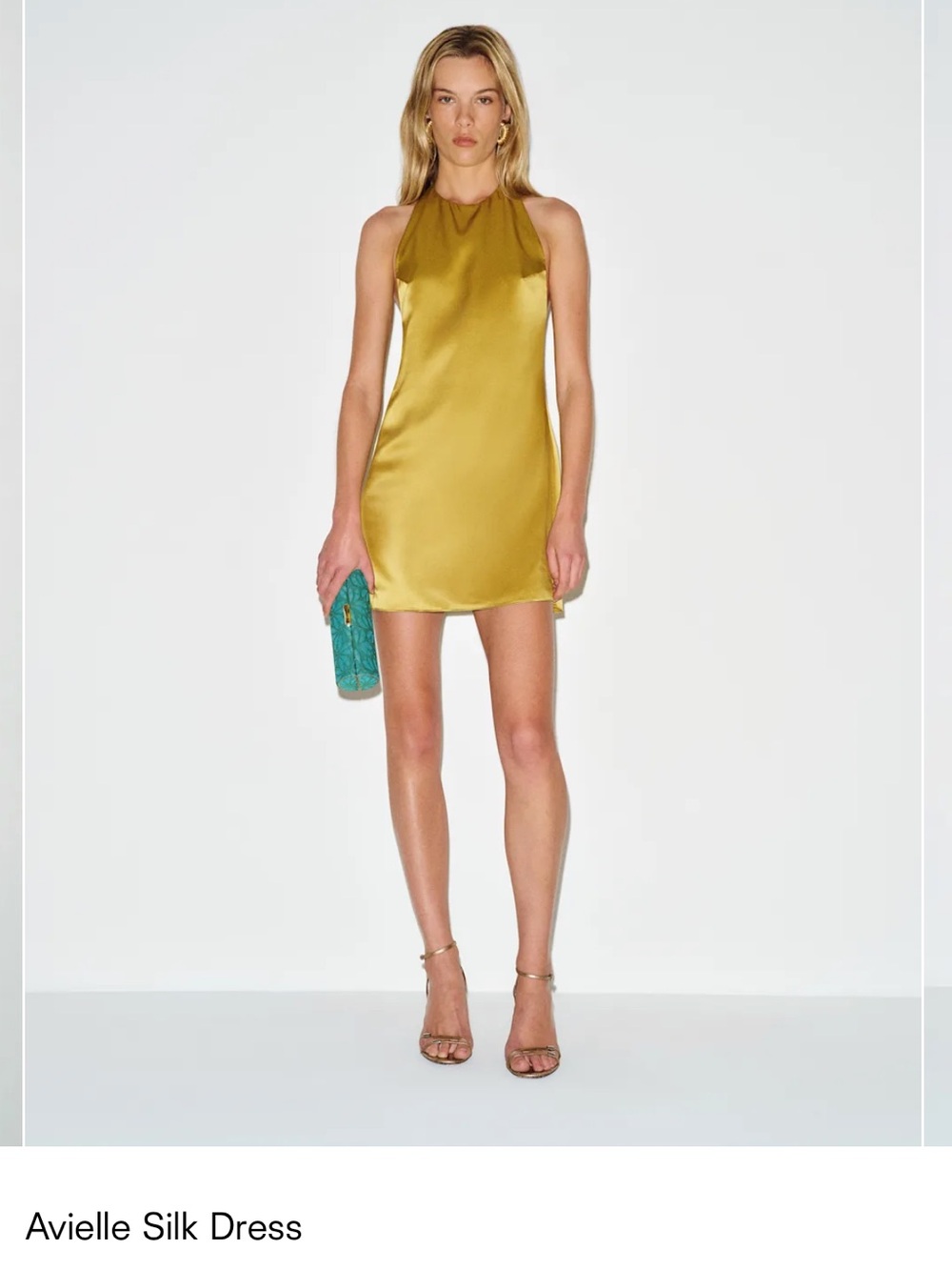 Reformation Avielle Silk Mini Dress